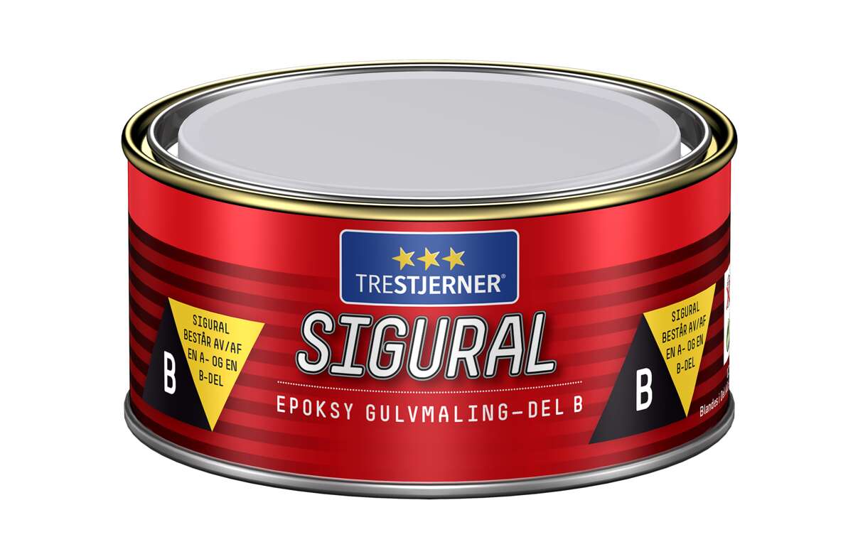 TreStjerner Sigural epoxy del B gulvmaling
