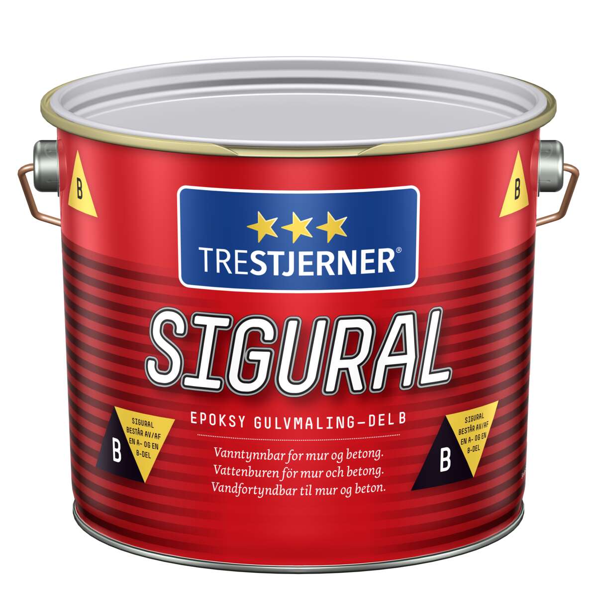 TreStjerner Sigural epoxy del B gulvmaling