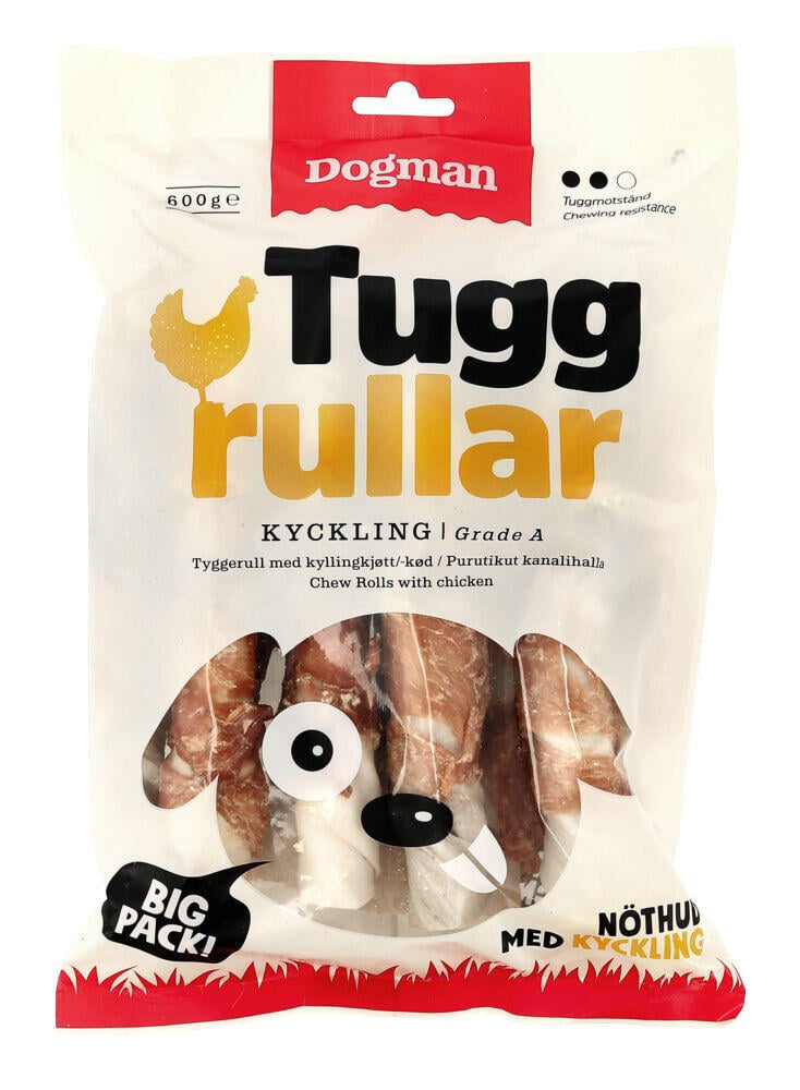 Dogman Tyggerull med Kylling 10stk