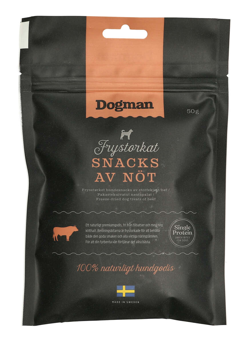 Dogman Frysetørket Snacks av Storfe 50g