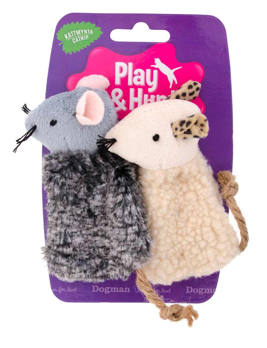 Dogman Lekemus med Snorhale 2pk 10cm