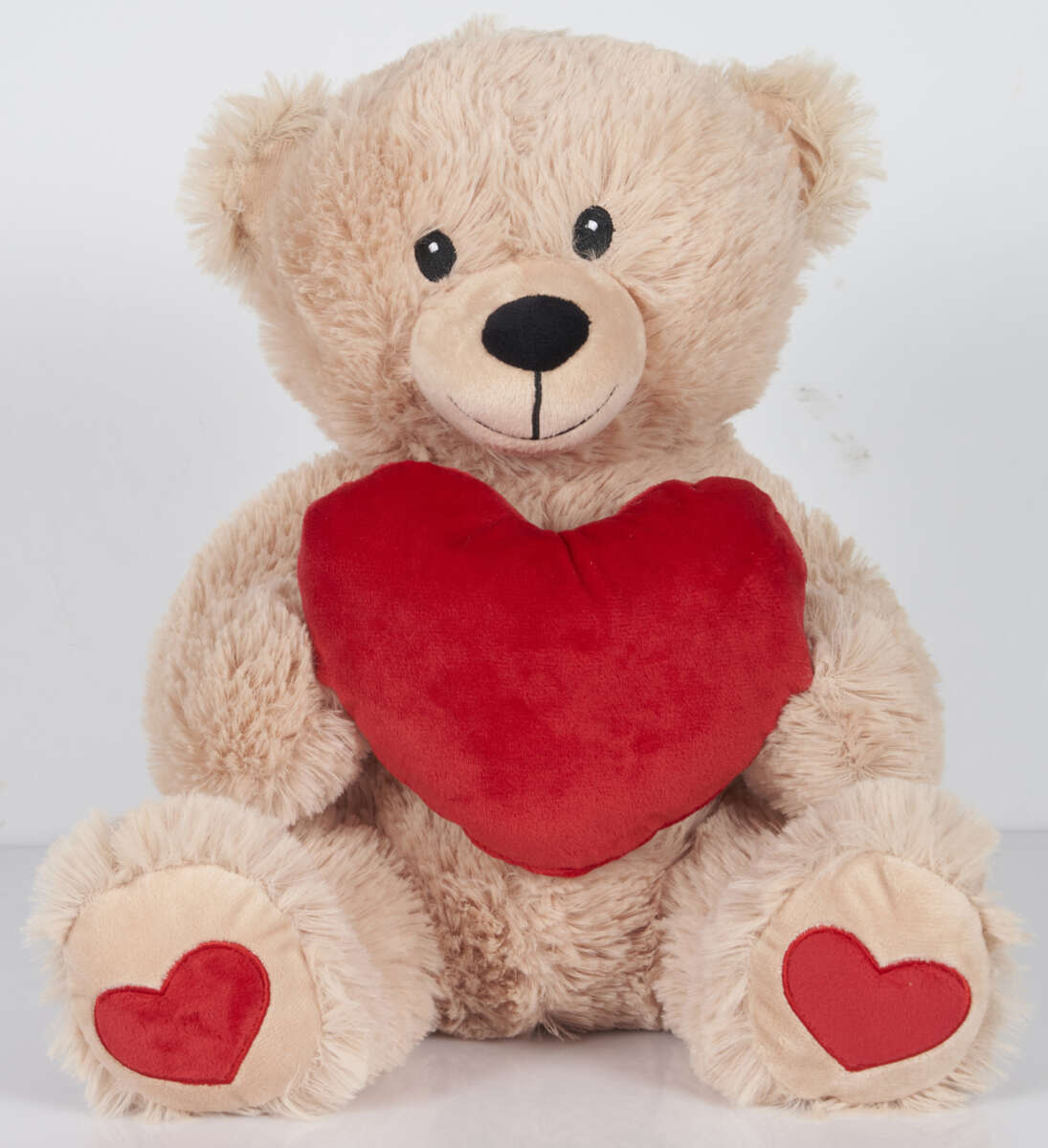 OKIDOKI kosebamse med hjerte 30 cm