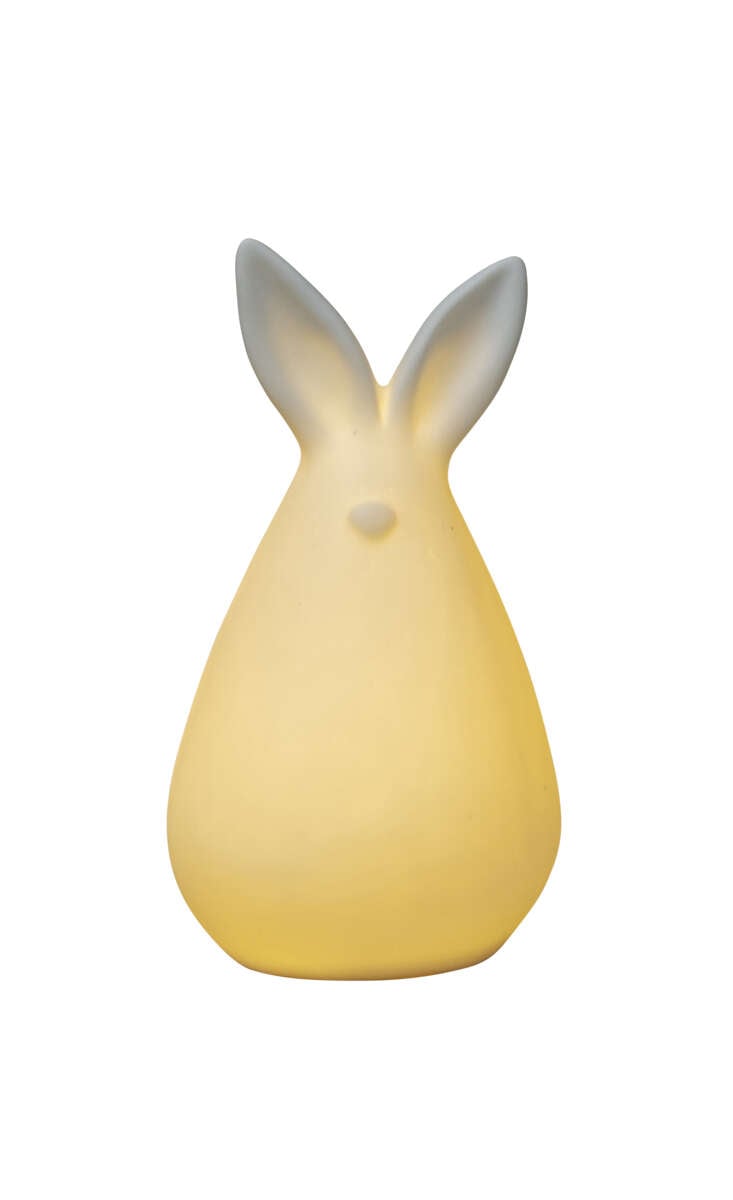 Porselsenskanin med LEDlys