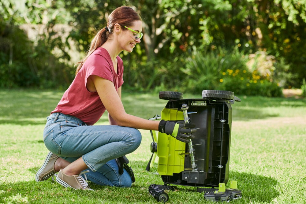 Ryobi RY18SFX35A-0 vertikalskjærer u/batteri