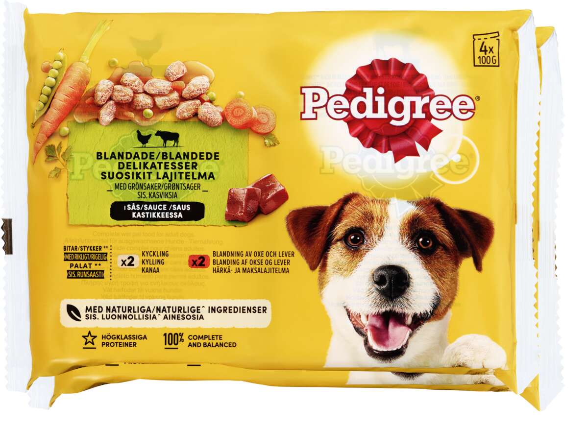 Pedigree Pouch Beef 100g 4pk