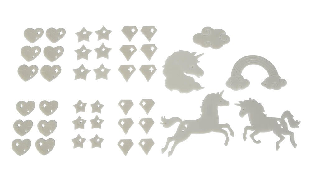 Selvlysende vegg/takdekor med enhjørning