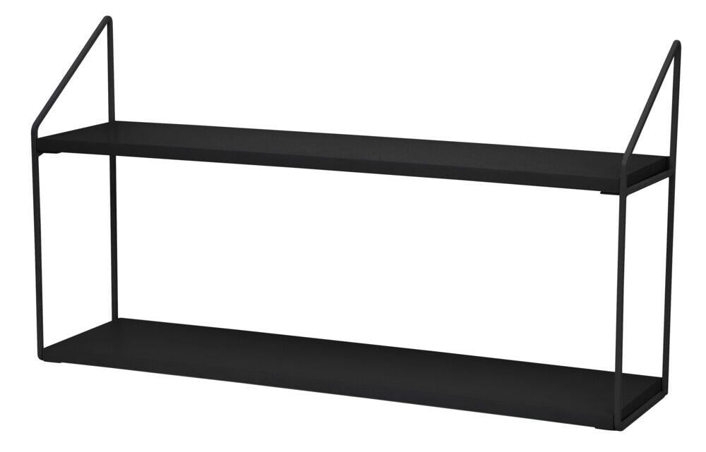 Day reol med 2 hyller, sort