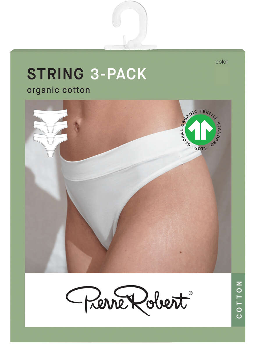 Pierre Robert Cotton String stringtruse 3-pk dame