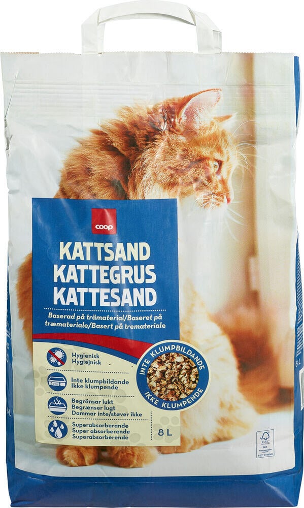 Coop Kattesand Trepellets 8 liter