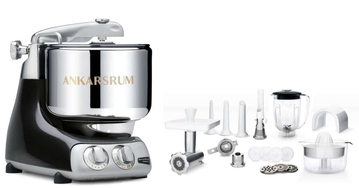 Ankarsrum® Assistent Original 6230 sort med stor tilbehørspakke