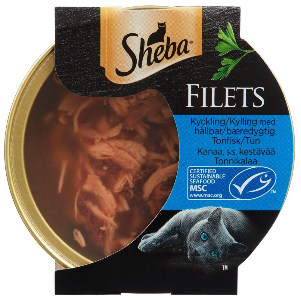 Sheba Filet Kylling/Tunfisk 60g