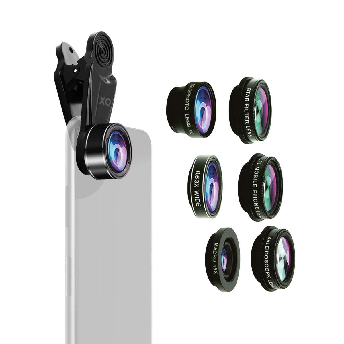 XQISIT linse-kit til smarttelefon