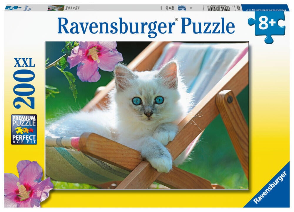 Ravensburger Puzzle Deckchair Kitten puslespill