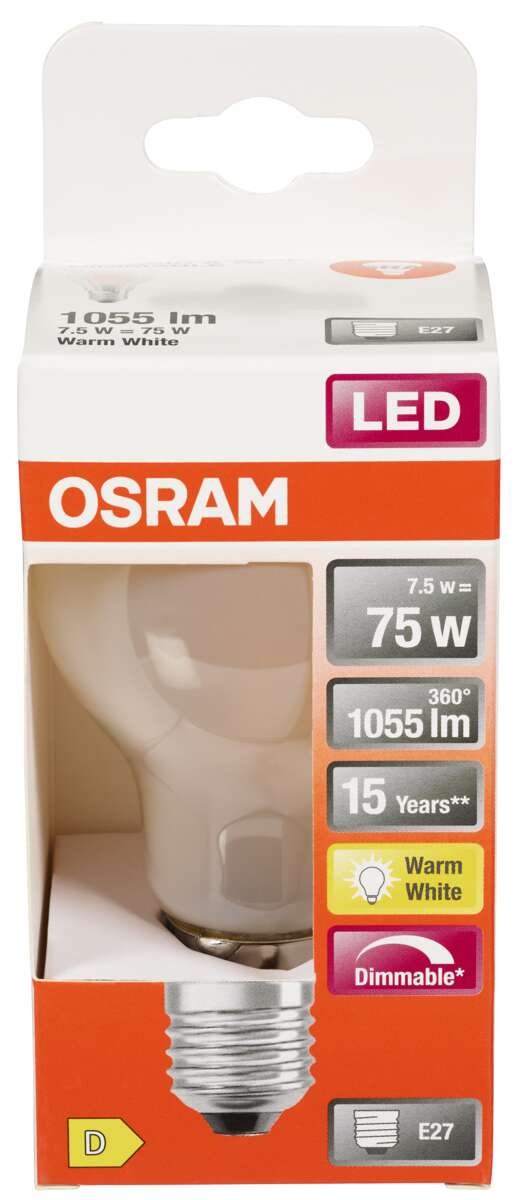 OSRAM LED Retrofit Classic A dimbar lyspære