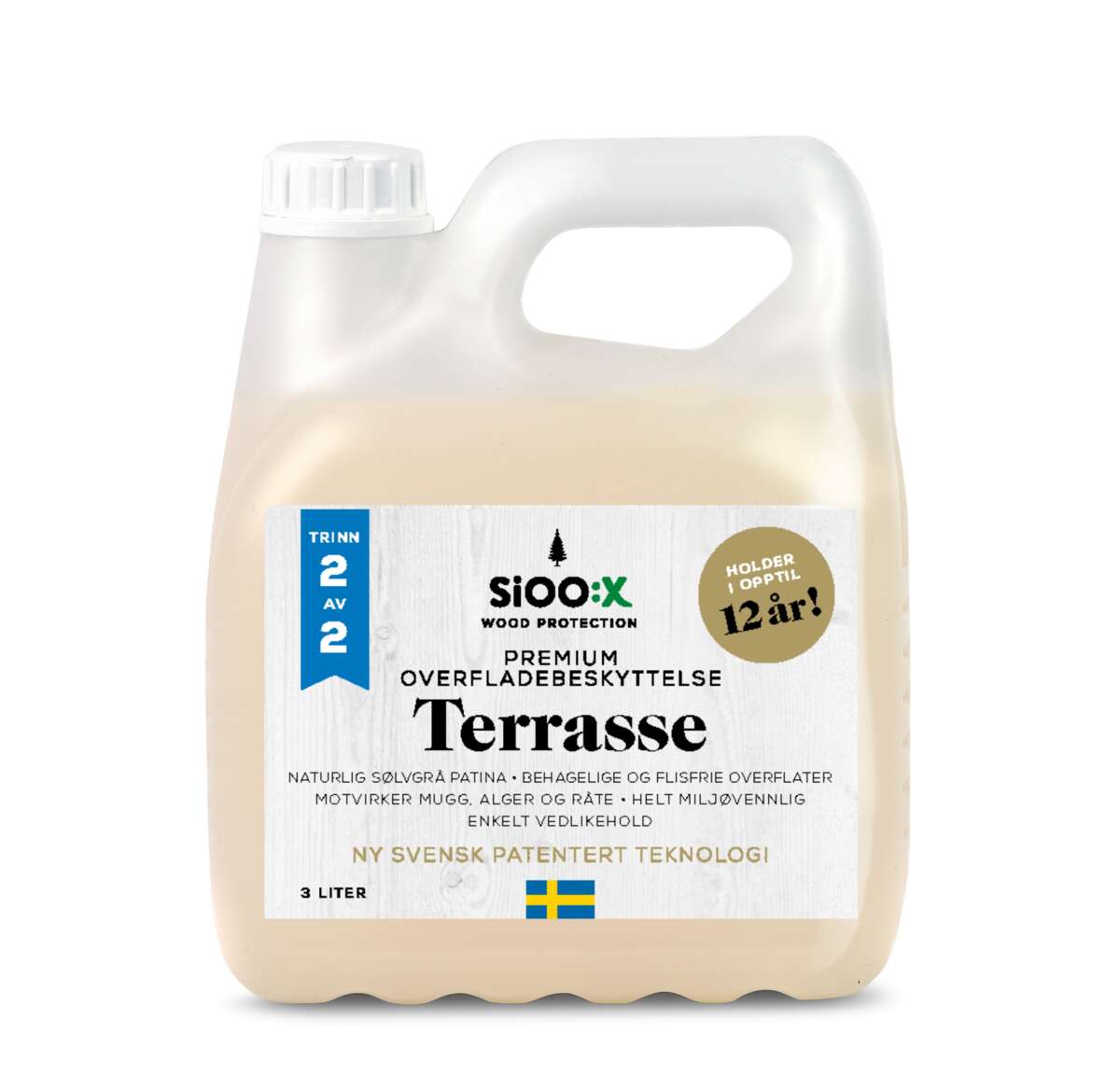 SiOO:X premium trebeskyttelse trinn 2 av 2