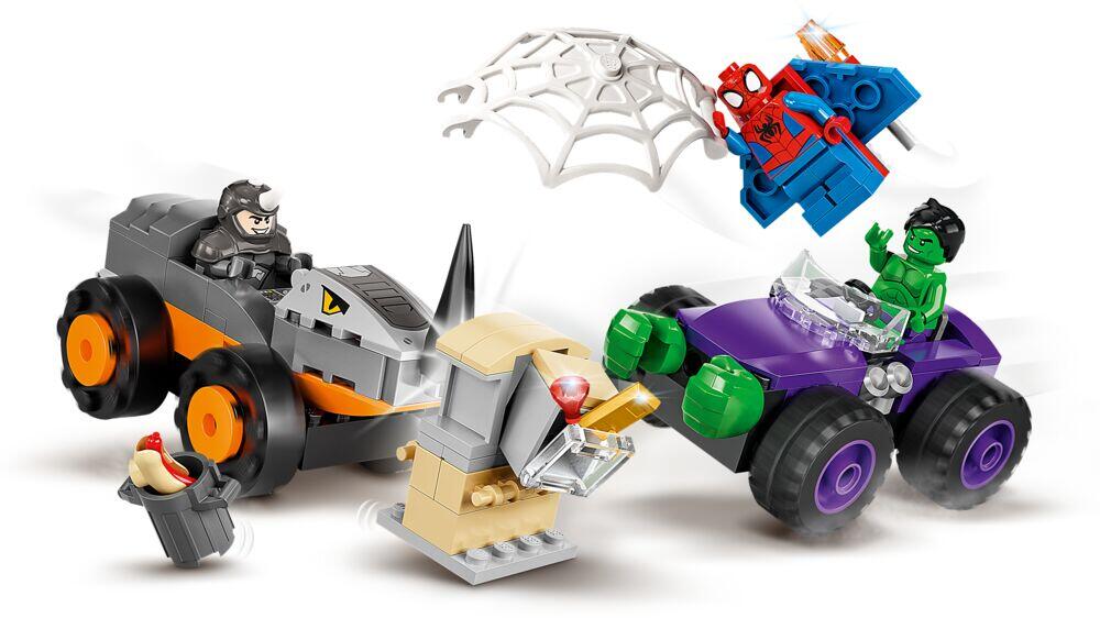 LEGO® Spidey 10782 Oppgjør mellom Hulk og Rhino-truck