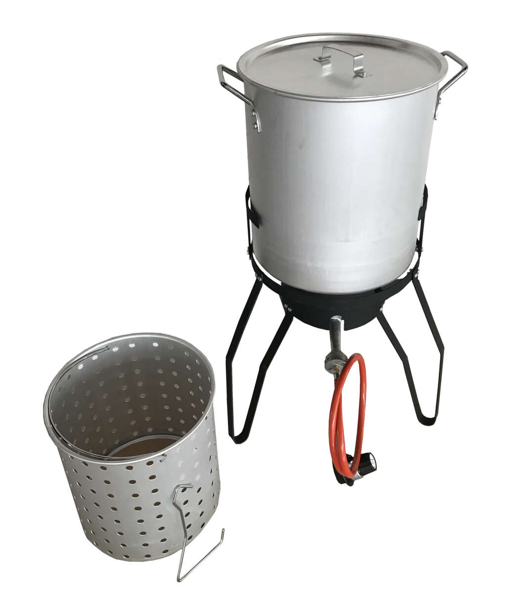 Krabbekoker med stativ og gryte