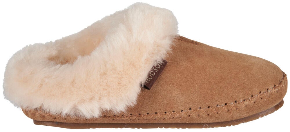 Hudson skinntøfler dame