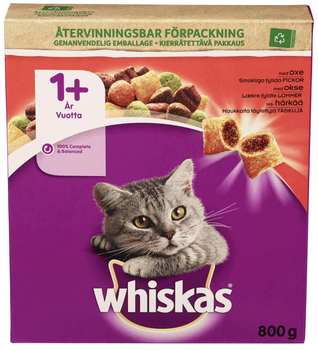 Whiskas Adult Beef 800g