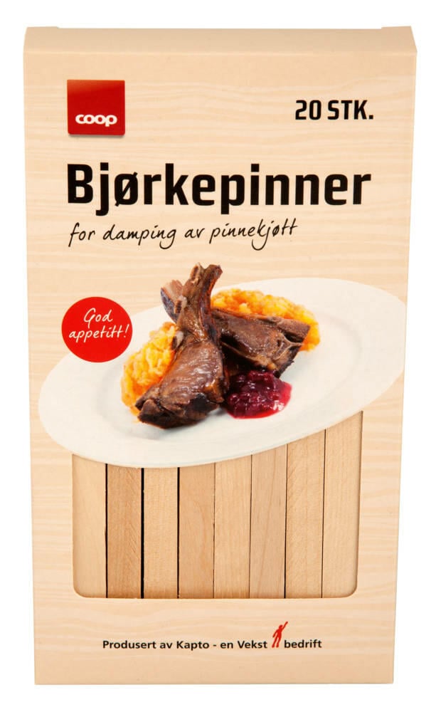 Bjørkepinner til pinnekjøtt