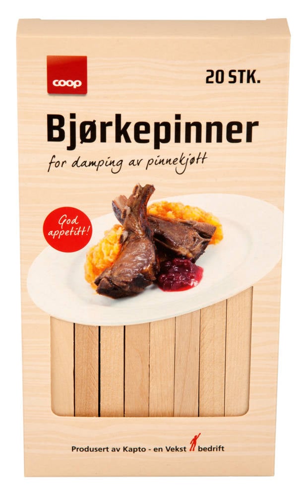 Bjørkepinner til pinnekjøtt