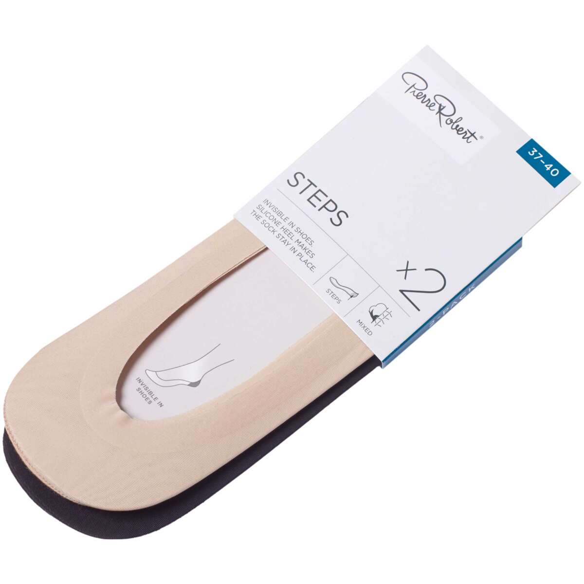 Pierre Robert Seamless ankelsokker 2-pk dame