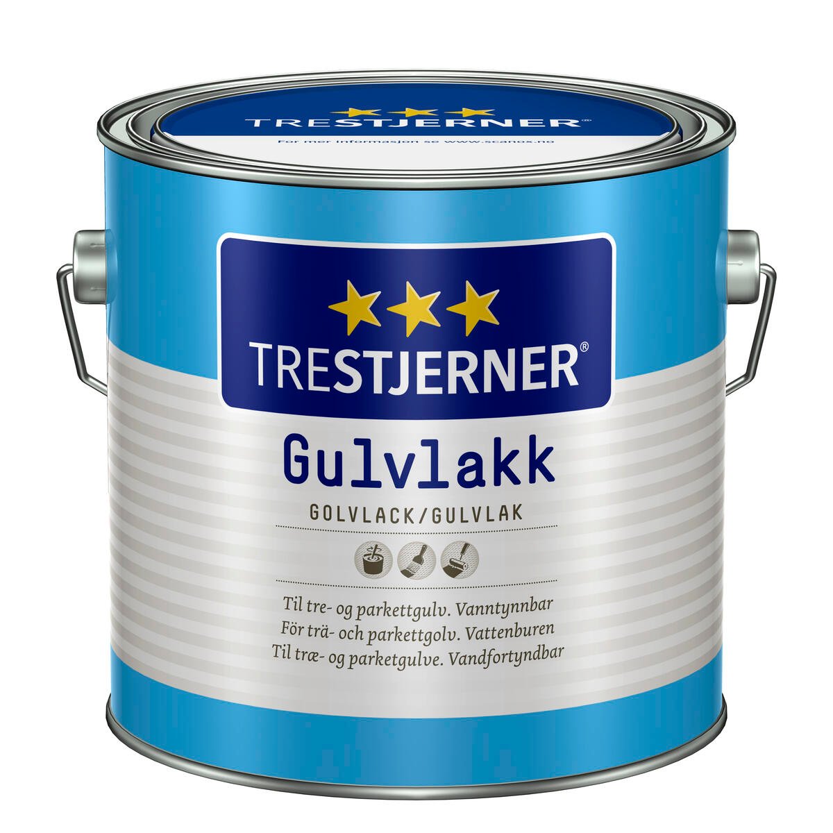 Trestjerner gulvlakk vannbasert silkematt