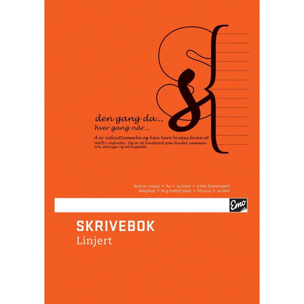 Emo Skrivebok A4