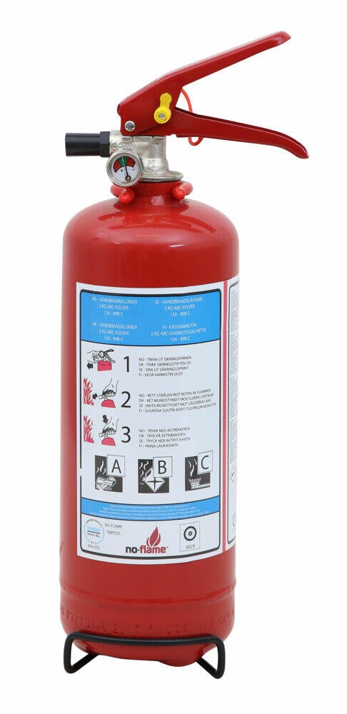 Brannslukker TMPD2S ABC pulver 2kg
