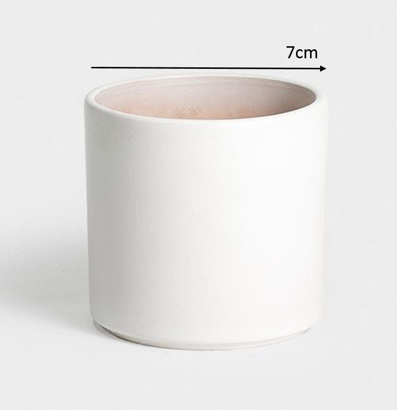 Birthe potte hvit Ø 7 cm