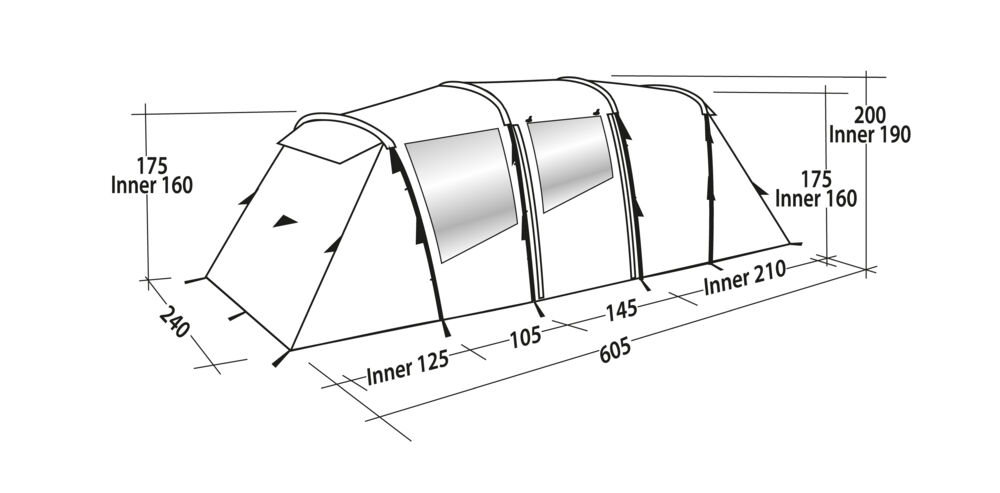 Easy Camp Huntsville Twin 600 familietelt 2022