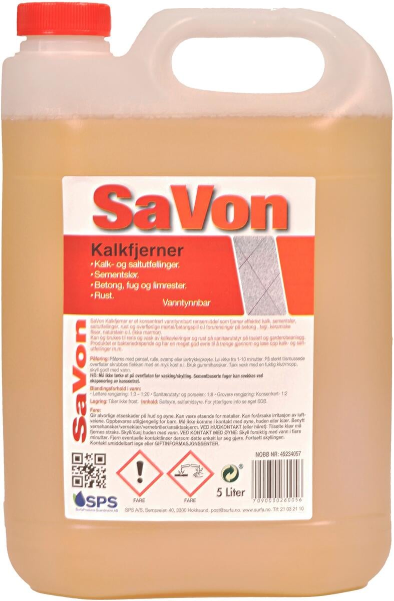 DeSalin sps kalkfjerner 1 liter rensevæske for betong
