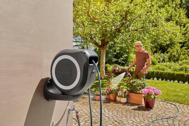 GARDENA 20 meter hvit veggslangeboks