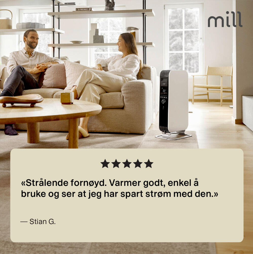 Mill Gentle AirWiFi 2000W oljefylt radiator