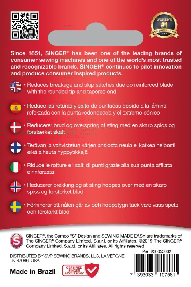 SINGER® Denim ASST. nåler