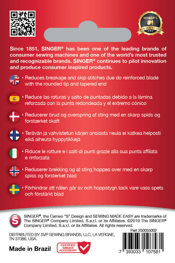 SINGER® Denim ASST. nåler