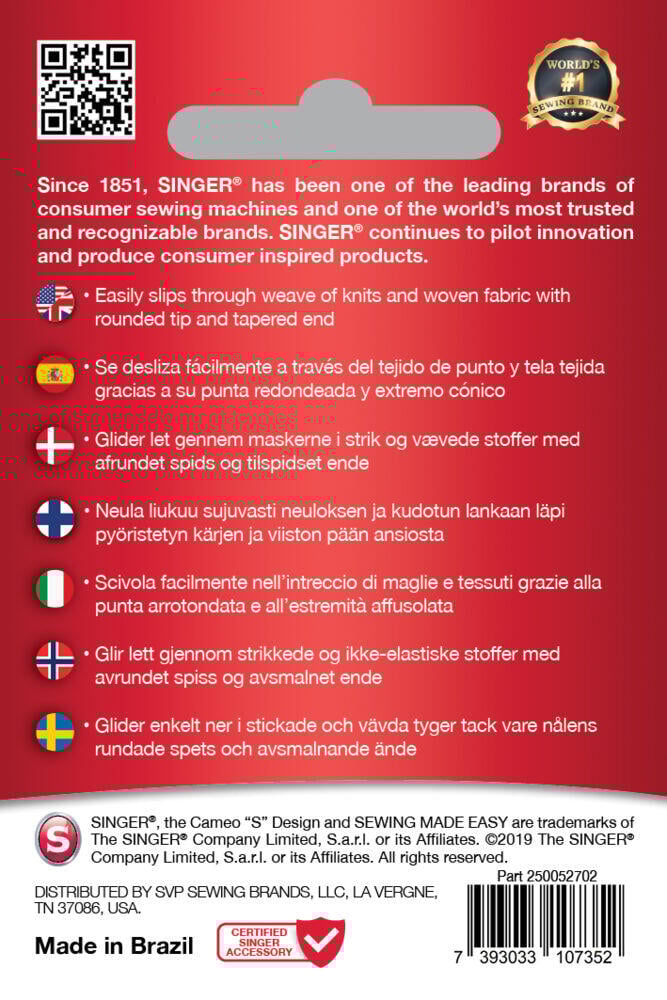 SINGER® Universal ASST nåler