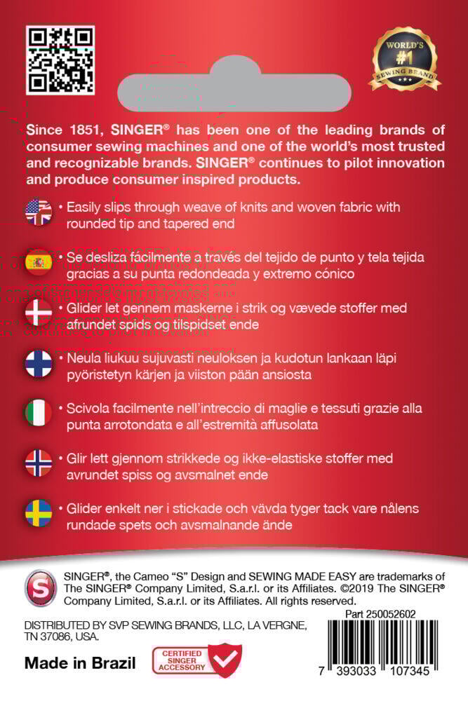 SINGER® Universal ASST nåler