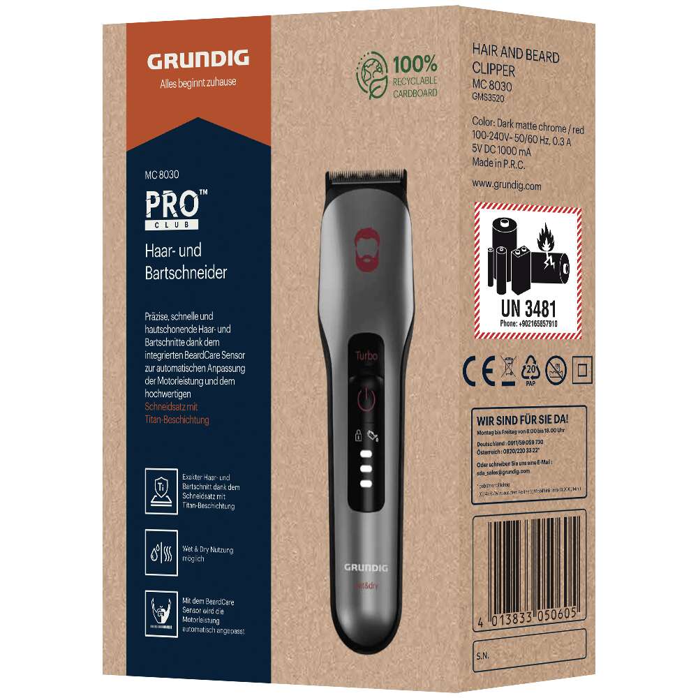 Grundig MC8030 hår- og skjeggtrimmer