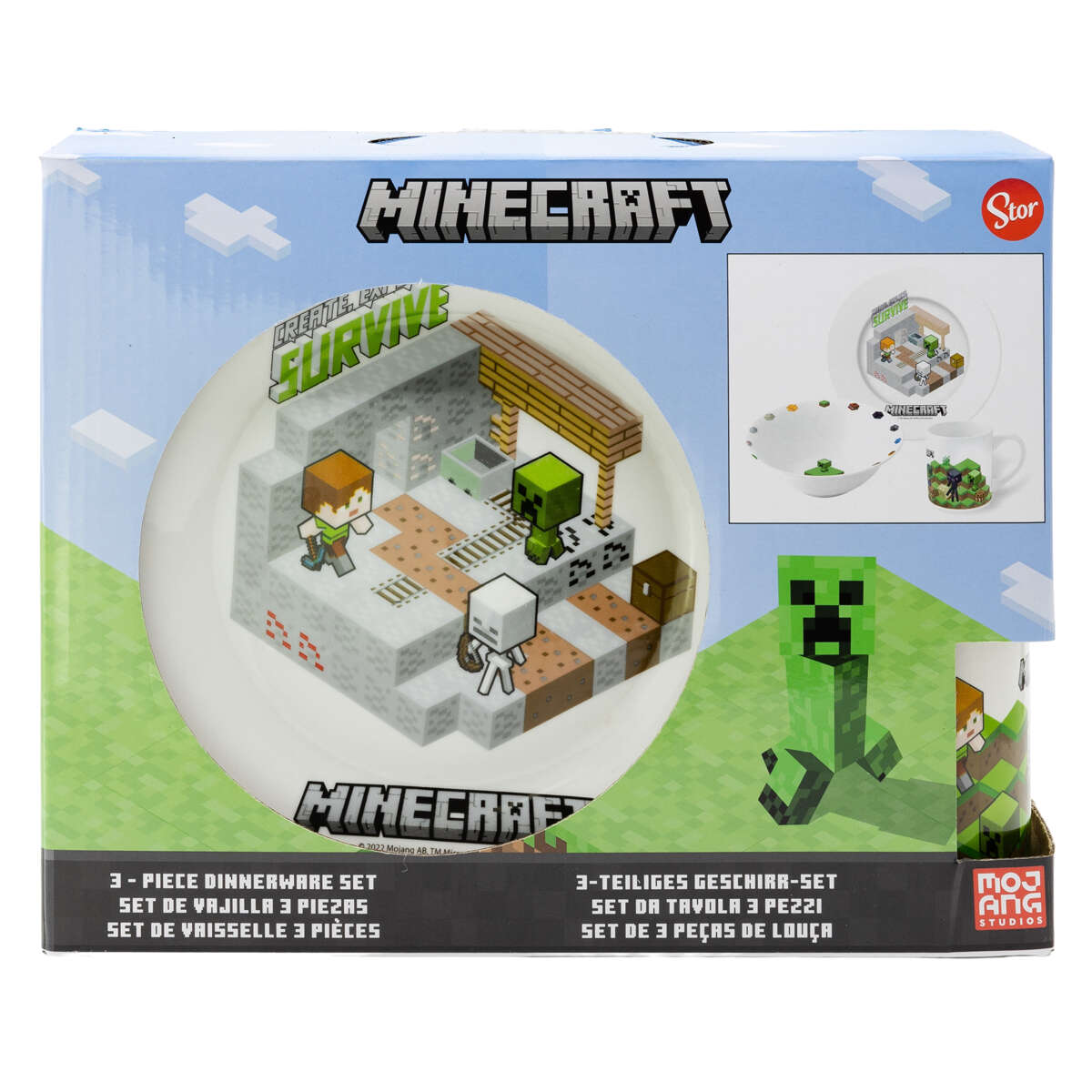 Minecraft™ frokostsett
