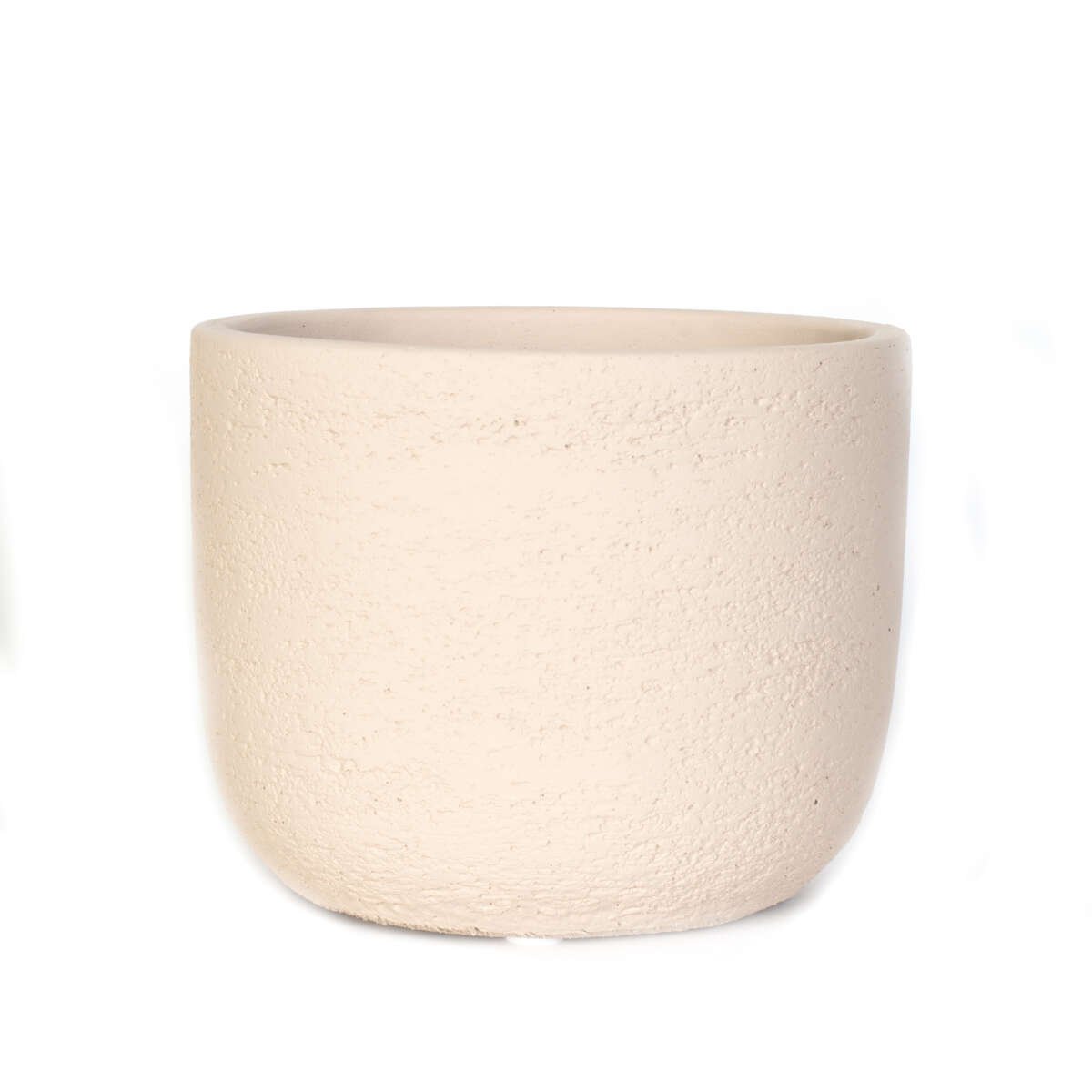 Blomsterpotte i farget keramikk