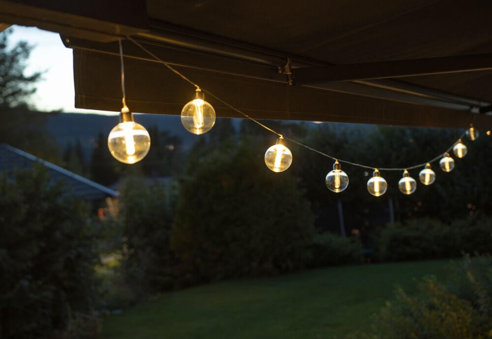 Lyslenke med 10 LED pærer IP44