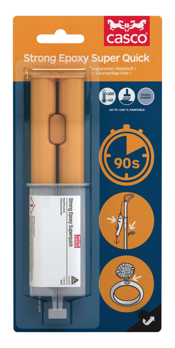 Raskt og sterkt lim Casco Superquick Epoxylim