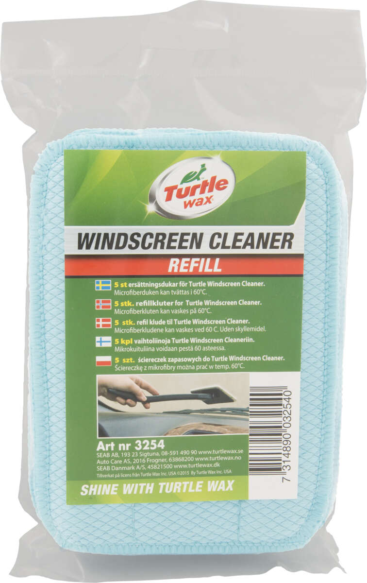 Turtle Wax Windscreen Cleaner refill 5-pk