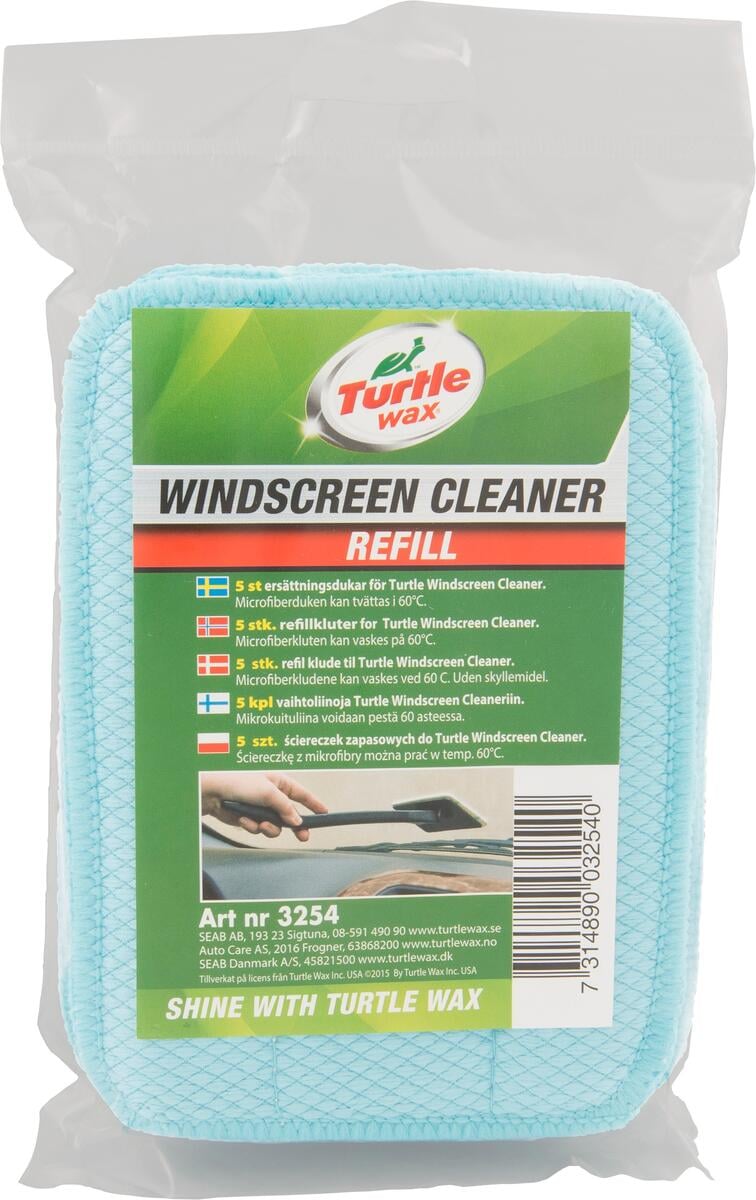 Turtle Wax Windscreen Cleaner refill 5-pk