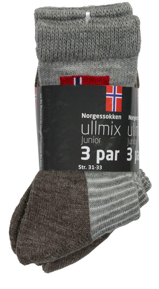 Norgessokken ullsokker 3-pk barn