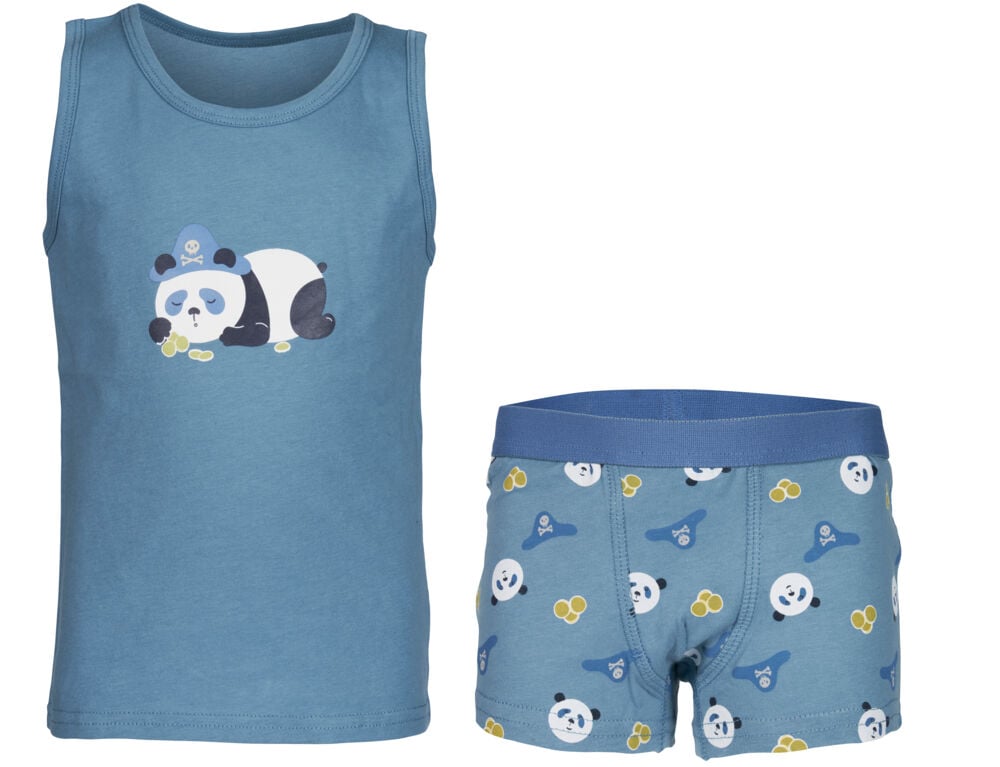 Okidoki Panda 2-delt undertøysett barn
