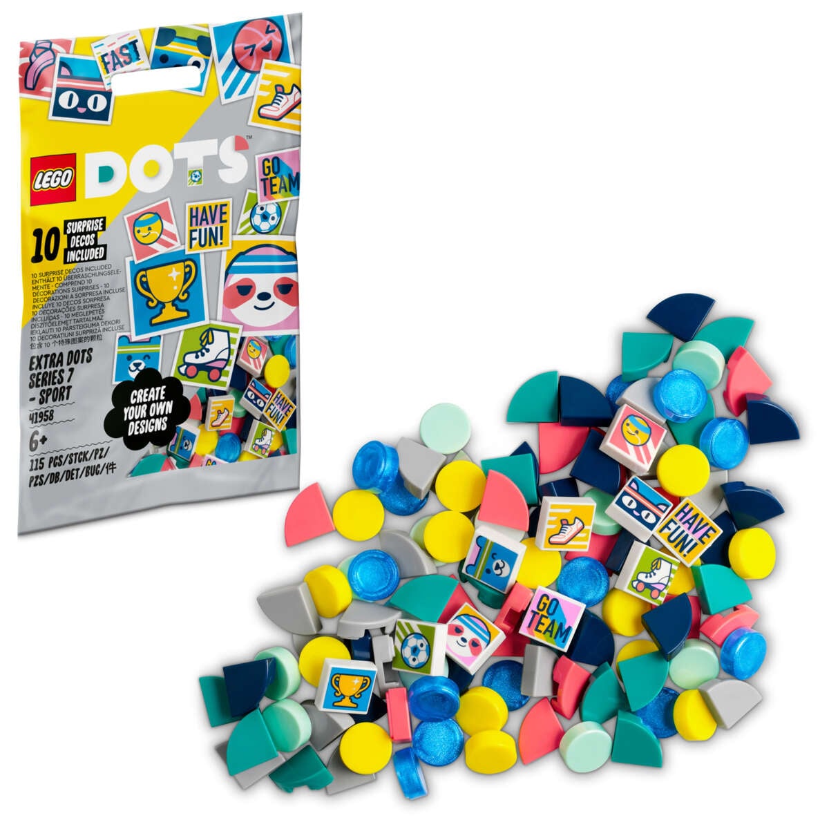LEGO® DOTS 41958 Ekstra DOTS serie 7 – SPORT