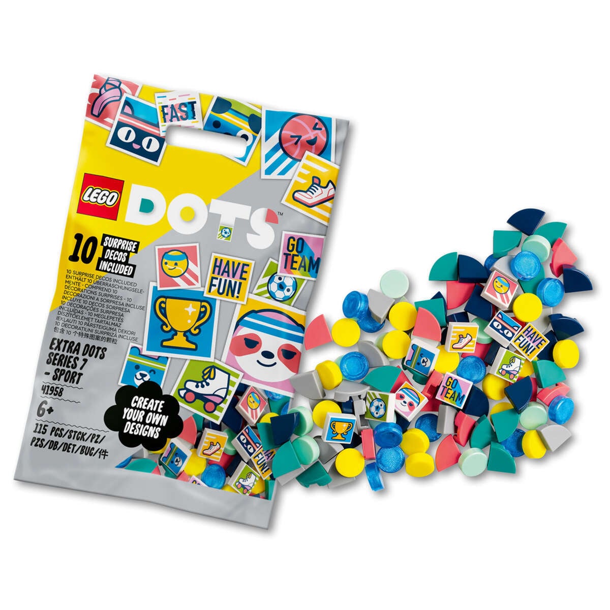 LEGO® DOTS 41958 Ekstra DOTS serie 7 – SPORT