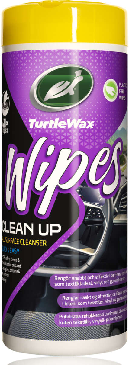 Turtle Wax clean-up wipes